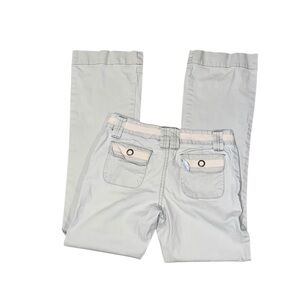 y2k beige bootcut cargo pants